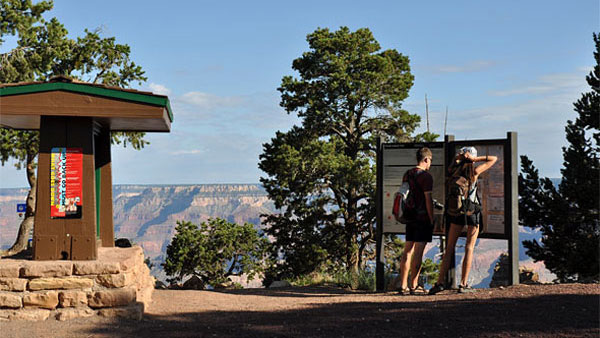 Hikers & South Kaibab Trailhead