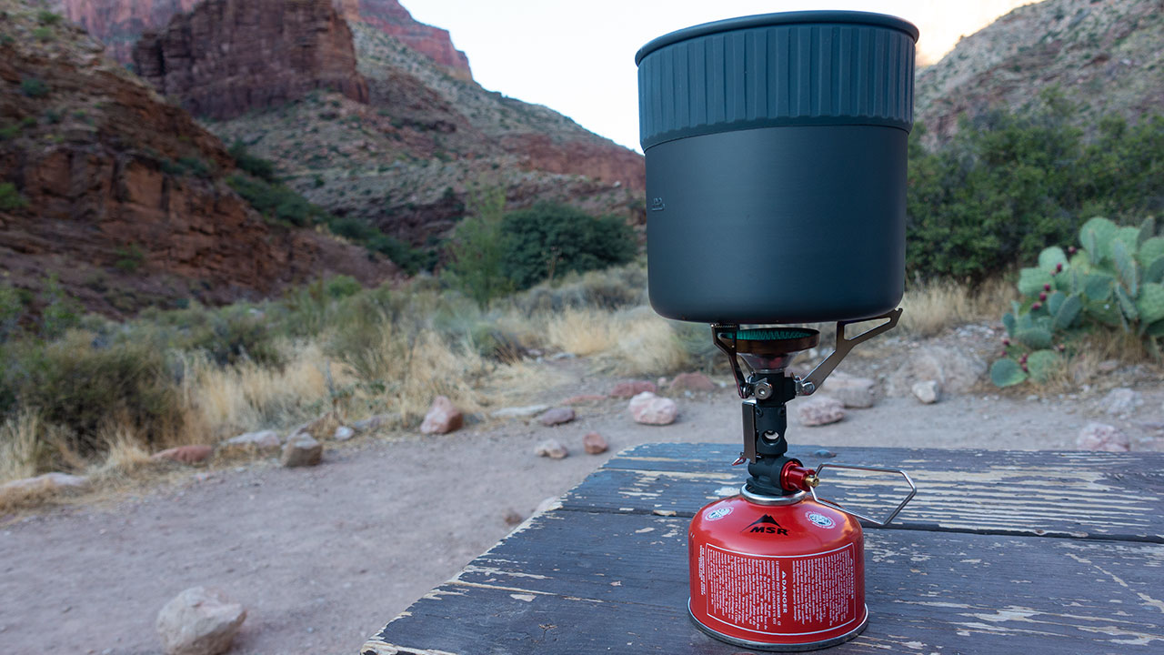 MSR PocketRocket Deluxe Stove at Grand Canyon's Cottonwood Camp