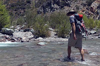 Osprey Exos: Andy Nearing the Bridge to Nowhere