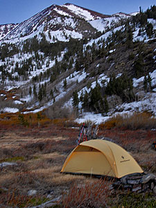 Camping in Laurel Creek Drainage