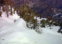 Looking Down the North Face