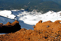 Looking Down Avalanche Gulch