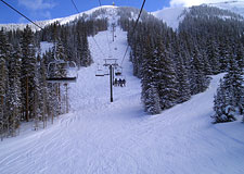 Riding the Gold Hill Chairlift
