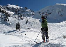 Ski Tracks in Black Iron Bowl