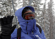 Skier in Storm