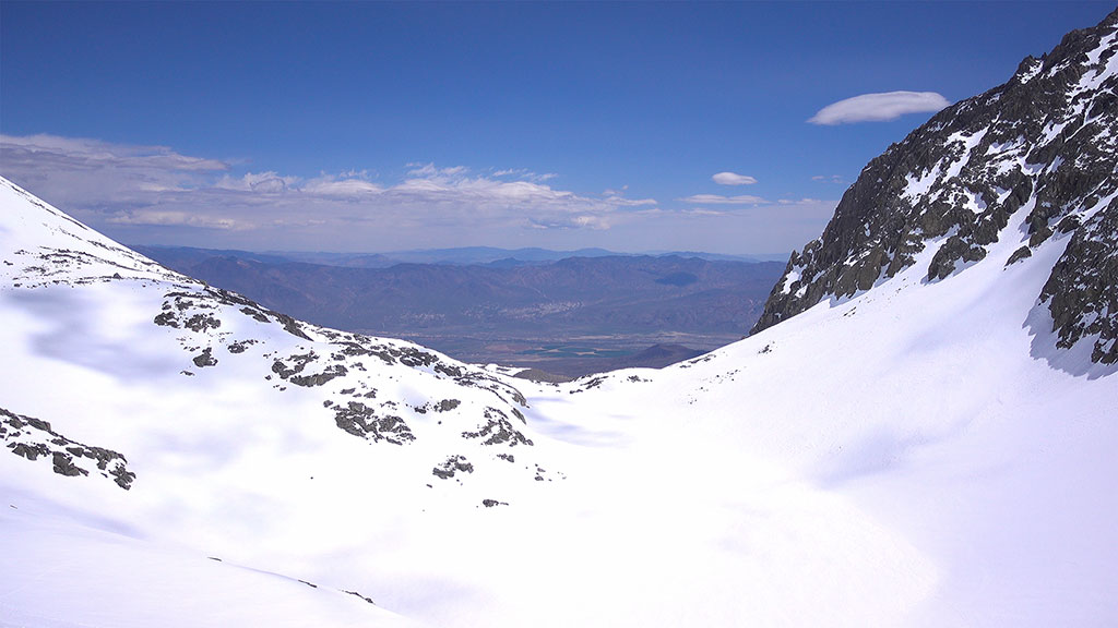 Looking Down the Birch Creek drainage toward Owens Valley