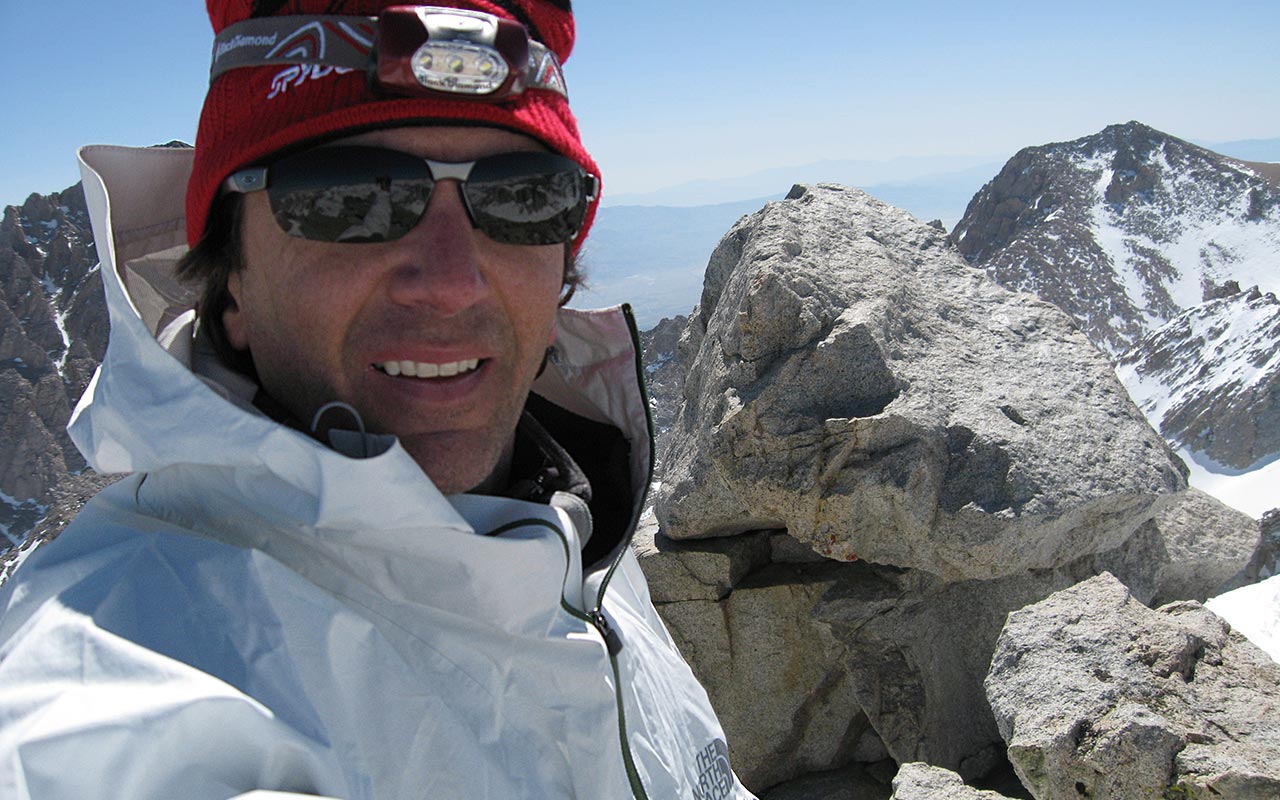 Andy Lewicky Atop Mount Tyndall