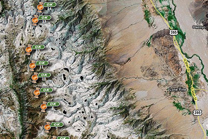 PCT Hike as seen by Spot