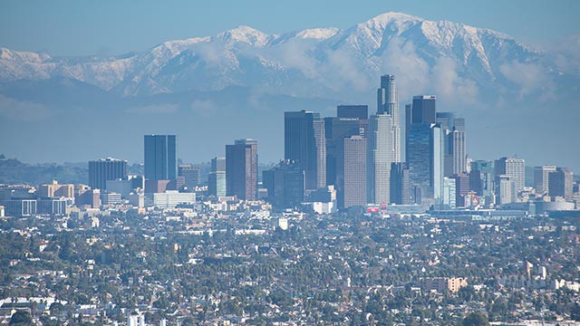 Mt. San Antonio and Downtown