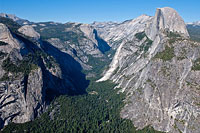 Half Dome and Yosemite Valley from Glacier Point