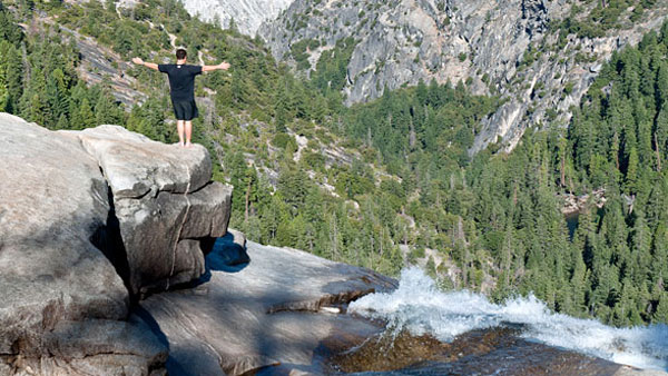 Bill Henry Atop Nevada Falls