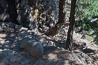 The Mist Trail - Steep Steps