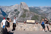 Tourists at Glacier Point