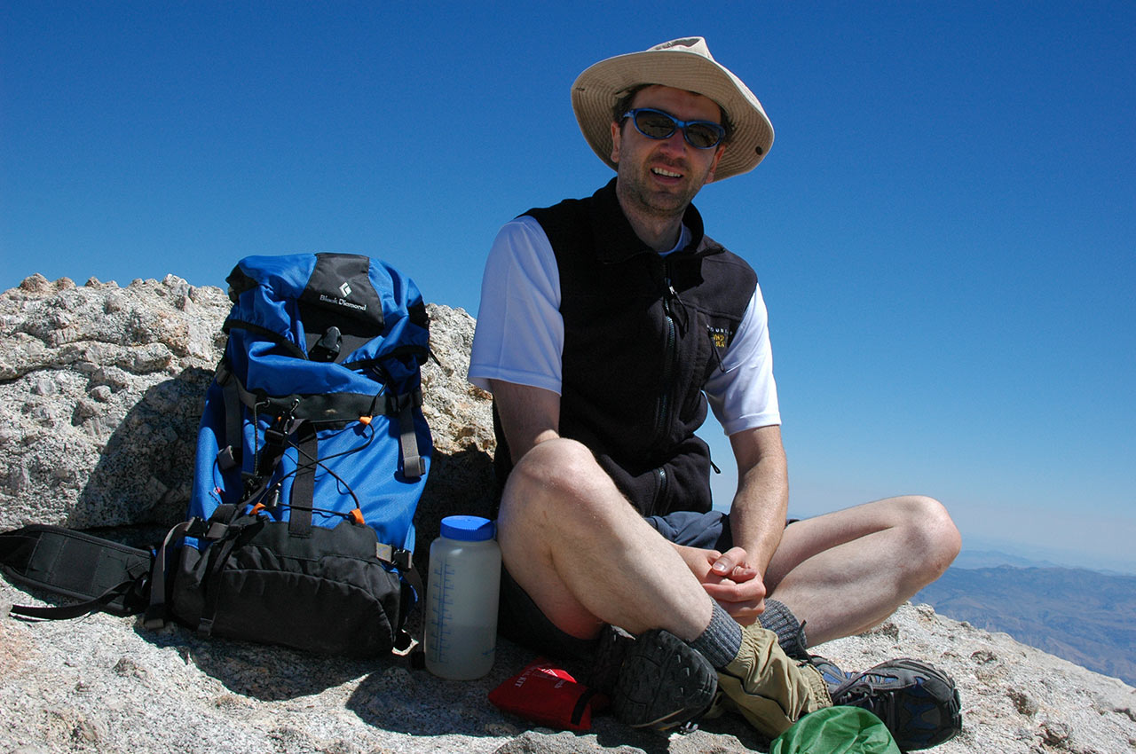 Andy Lewicky Atop Mount Langley