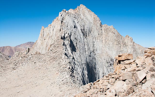 Mount Russell's East Ridge from Carillon Col