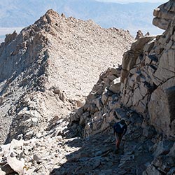 Looking Down the East Ridge