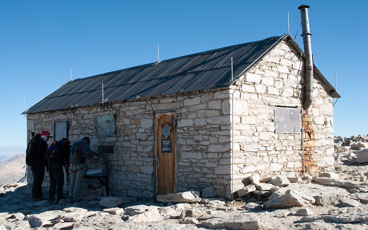 Mount Whitney's Summit and Smithsonian Shelter