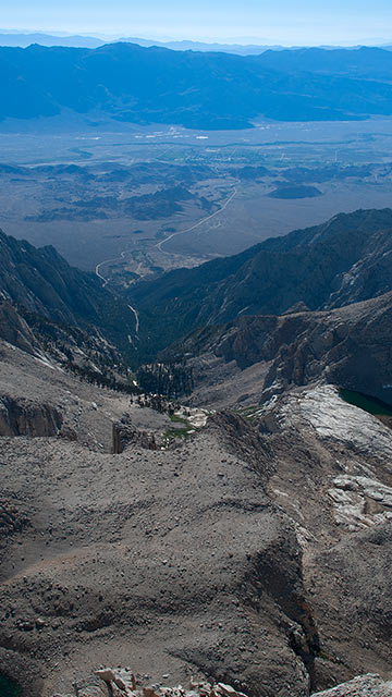 Mount Whitney - Looking Down the East Face