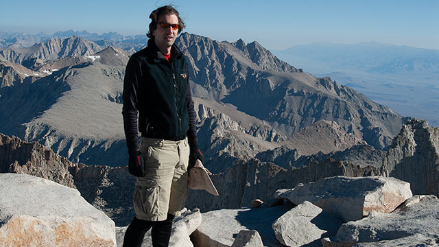 Andy Lewicky atop Mount Whitney