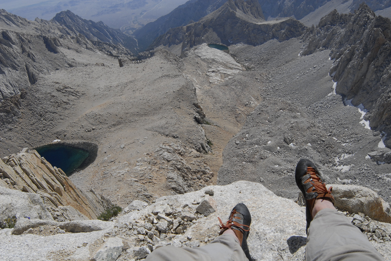 Mount Whitney - Looking Down the East Face (photo: Kurt Wedberg)