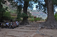 Hikers Rest in Shade