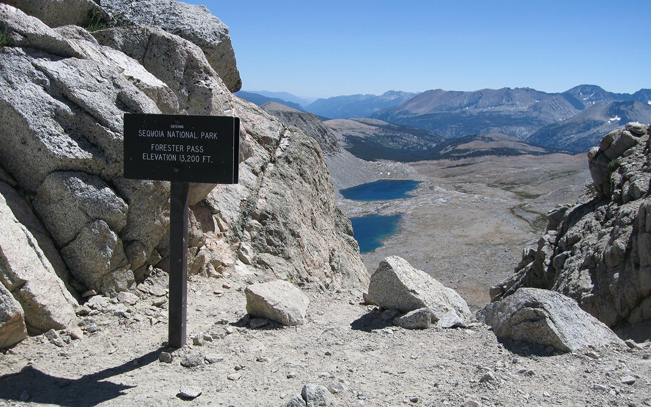 Atop Forester Pass