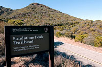 Sandstone Peak Trailhead Sign