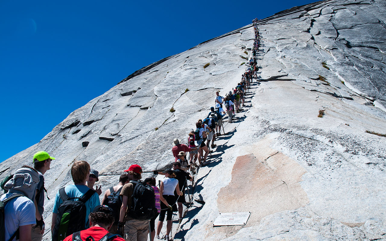 Climbing Half Dome's Cables