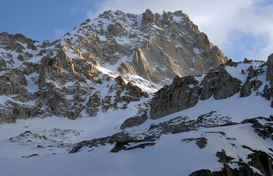 Mount Langley - North Face and Alpenglow