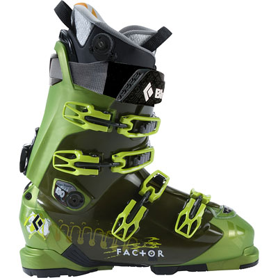 NEW  Black Diamond Factor black/green  Men’s Ski Boots 28 mondo no box  NEW 