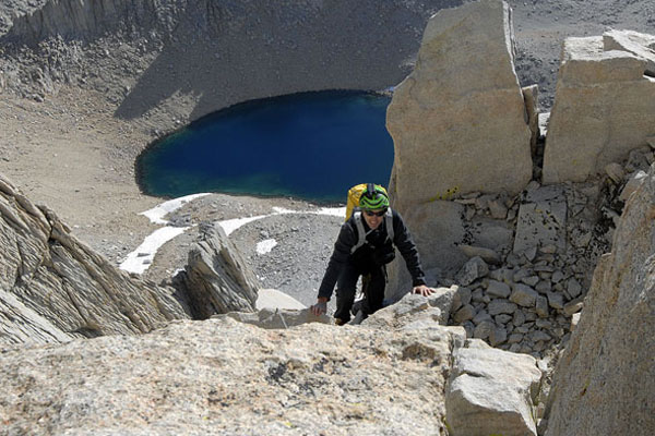 Climbing Whitney's East Face in the Camp Speed Helmet