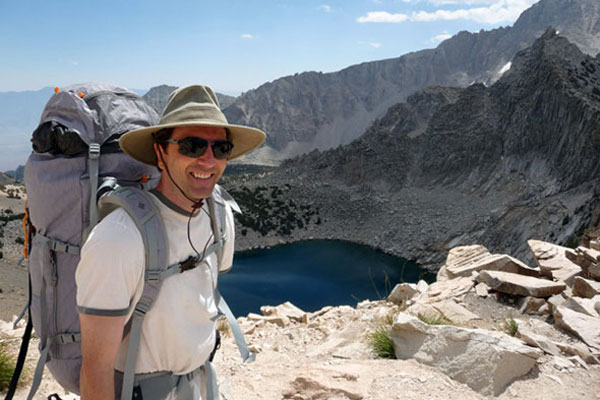 The Trekker Nearing Kearsarge Pass