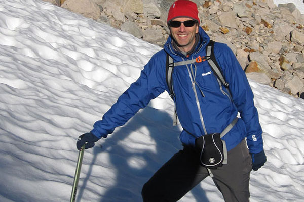 Icebreaker Beanie: Andy Climbing Shepherd Pass