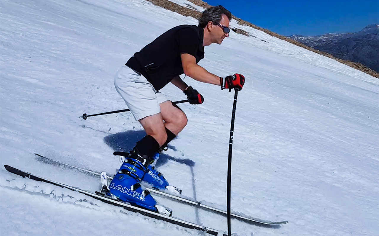 Andy Lewicky skiing Mammoth Mountain