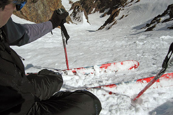 Skiing Bloody Couloir