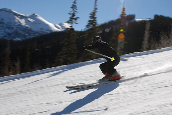 Andy Skiing Telluride's Lookout in the R4