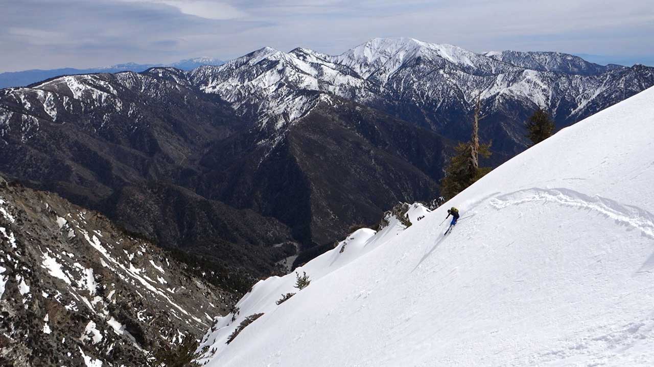 Andy Riding the F1 on Baden-Powell's East Face