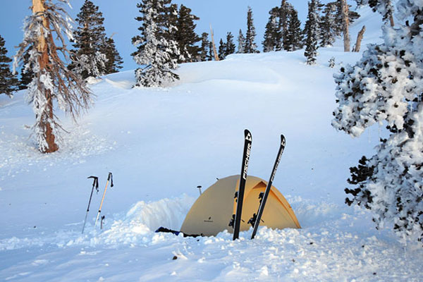 Thermarest Prolite: Campind on Snow at Mount Baldy