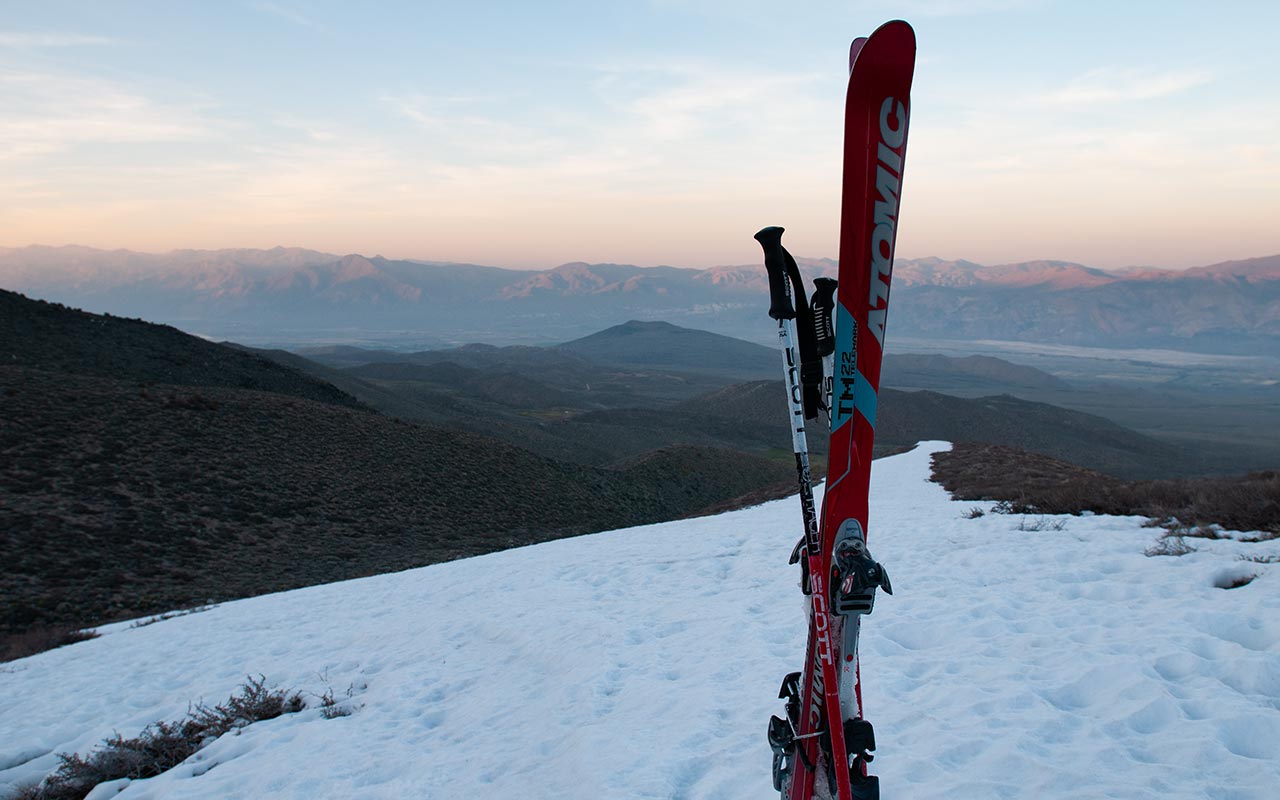 Owens Valley and Skis