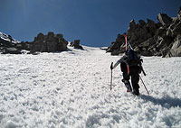 Andy Climbing the Couloir