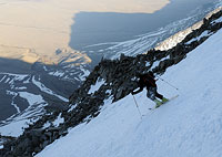 Skiing the Couloir