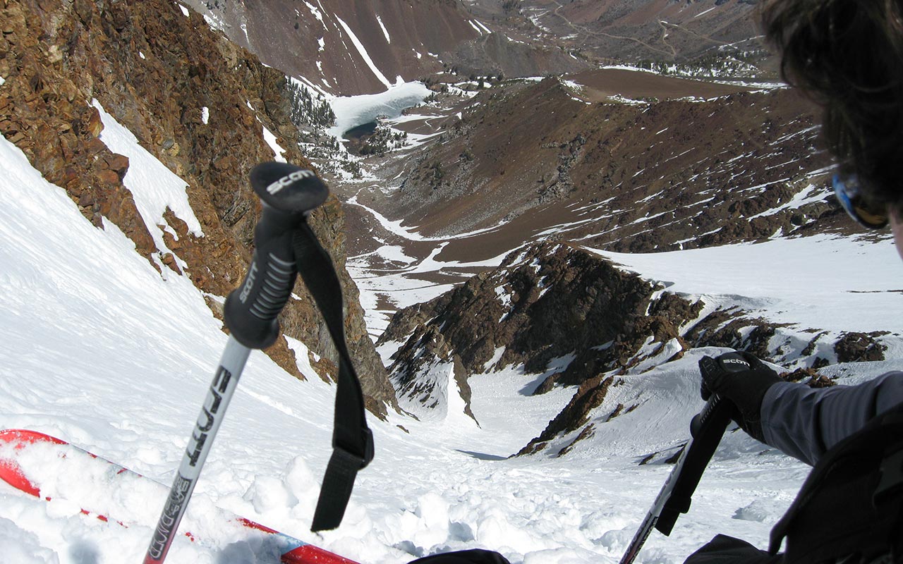 Skiing Bloody Couloir