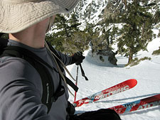 Andy Skiing Cucamonga Peak