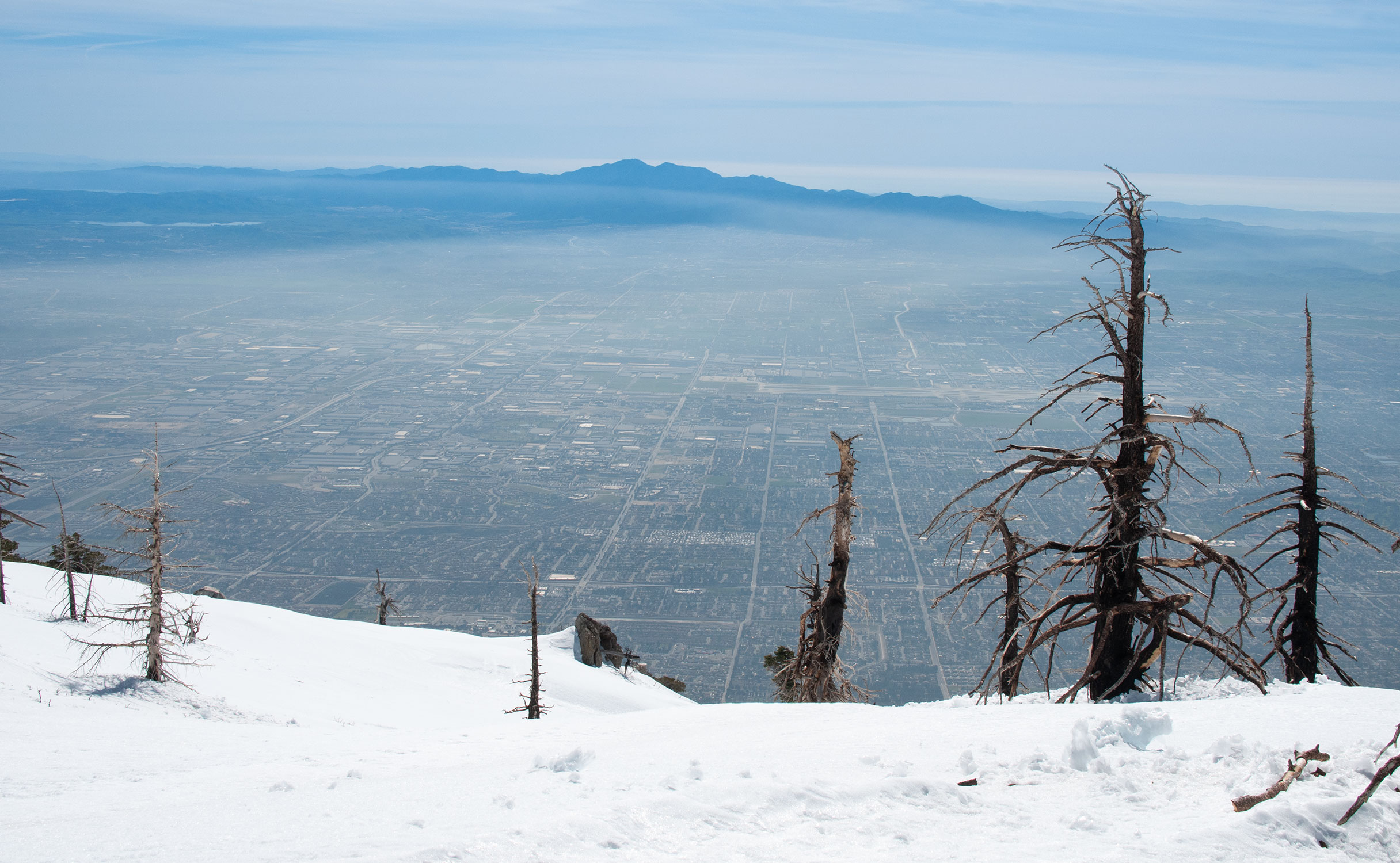 Cucamonga Peak & Los Angeles Basin: Summit View