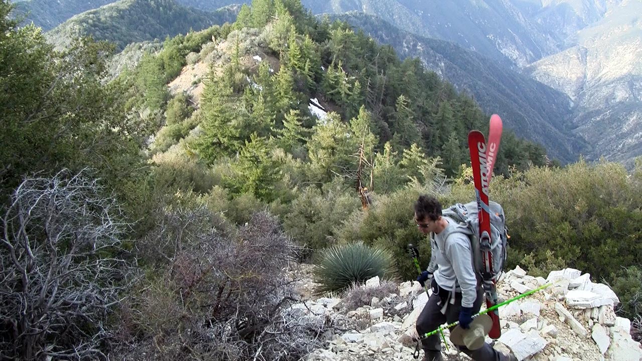 Andy climbing the South Ridge