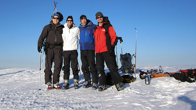 The Crew Atop Mount Baldy