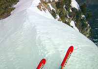 Andy Skiing the Ridge