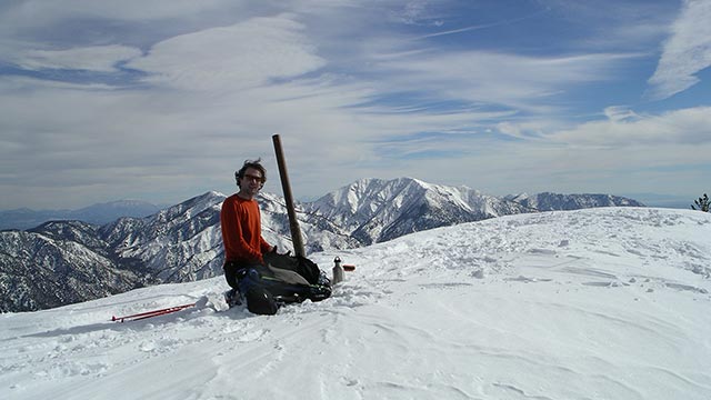 Andy Lewicky Atop Baden-Powell