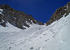 Andy Skiing Langley's Northeast Couloir