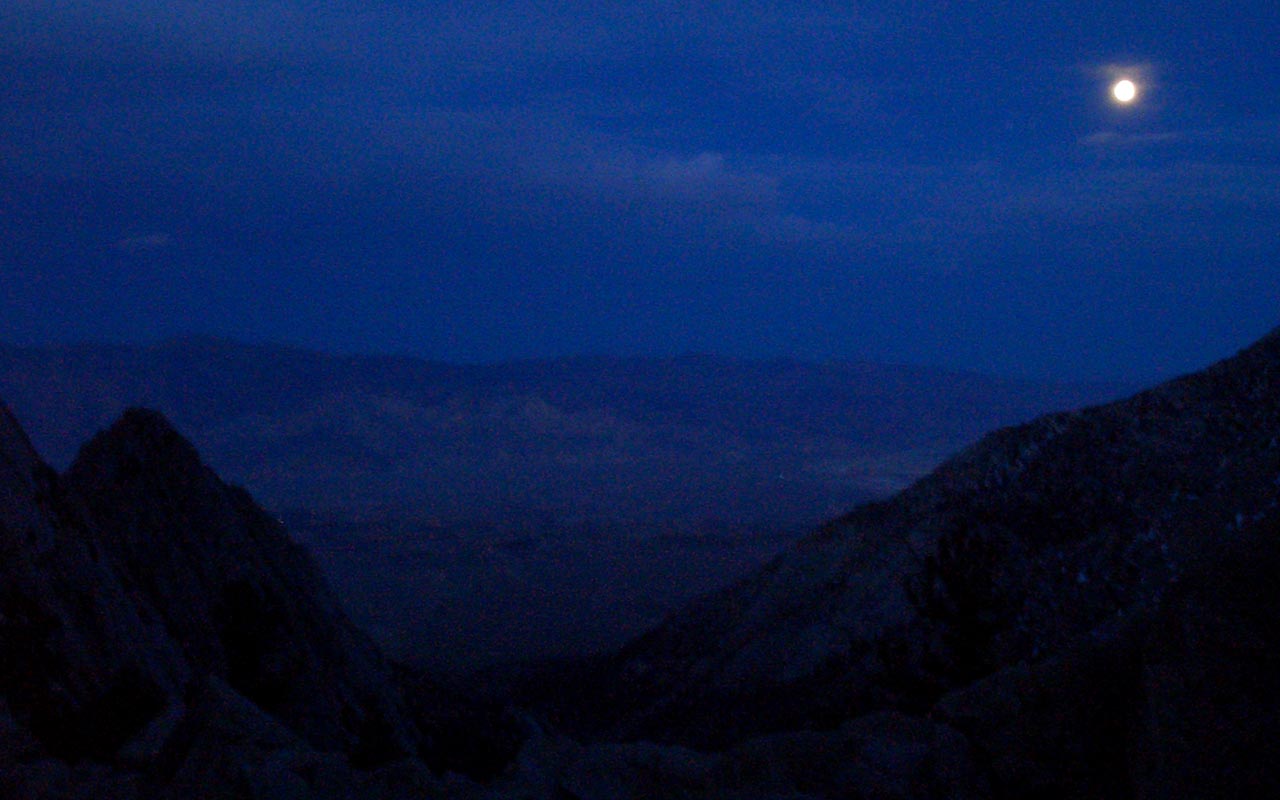Moon Over Owens Valley